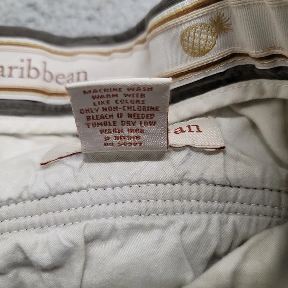 Caribbean Shorts Mens 40 Gray Cargo Outdoor Casual 9 Inseam Pockets Silk Pleated - Picture 6 of 11